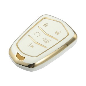 Unique Bargains TPU 5 Button Car Key Fob Case for Cadillac XT5 2017-2020 - 1 of 4
