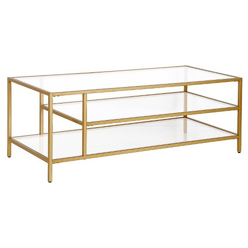 Target brass store coffee table