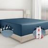 6 Piece Sheet Set with 4 Pillowcases - 400 Thread Count 100% Cotton Sateen - Deep Pocket by California Design Den - 3 of 4