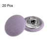 Unique Bargains DIY Craft Metal Shank Cotton Covered Round Sewing Buttons 20 Pcs - 3 of 4