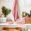 Bone Dry Microfiber Trellis Printed Pet Towel 3 Piece Set, Rose - 4 of 4
