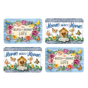 Briarwood Lane Spring Double Sided Placemat (4-pack) 17x11.25 Bless This Home With Love For Spring Home Sweet Home Placemat - 1 of 4