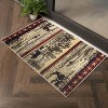 Multi Lodge Area Rug 5 ft. 3 in. x 7 ft. 3 in. ¨C Cream Rustic Cabin Accent Rug, Durable Non-Shedding Carpet, 100% Polypropylene - Nertpow - 2 of 4