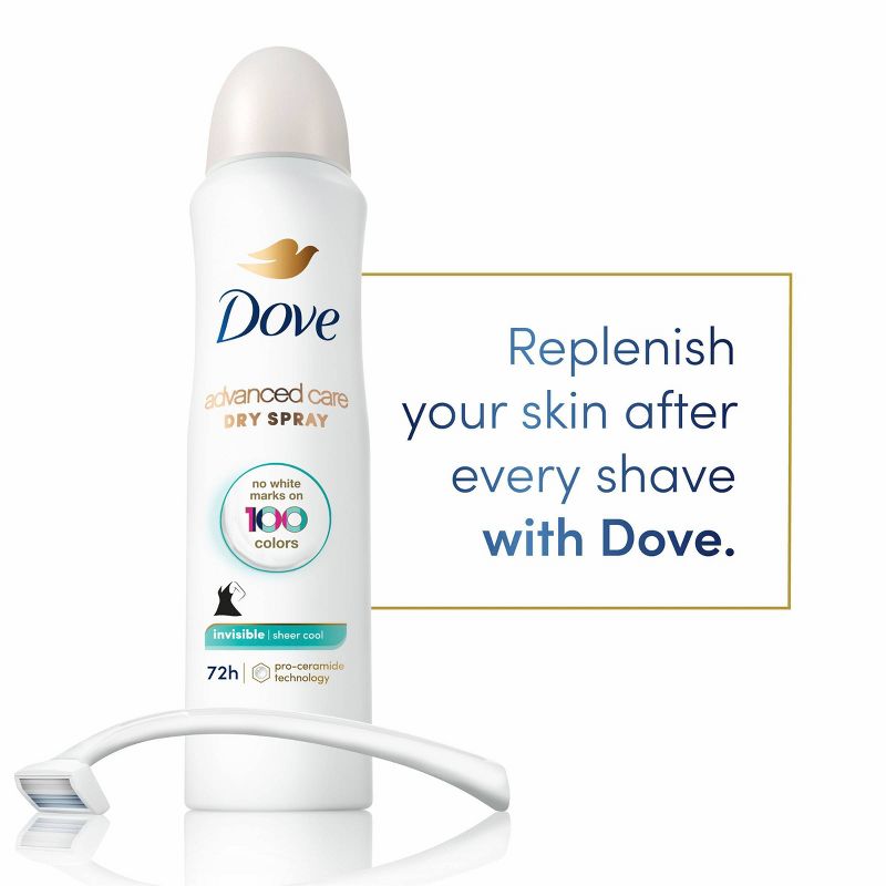 Dove Beauty Advanced Care Sheer Cool 48-Hour Women&#39;s Antiperspirant &#38; Deodorant Dry Spray - 3.8oz, 5 of 9