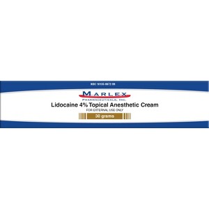Marlex Lidocaine 4% Topical Anesthetic Cream 30g - 1 of 3