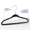 OSTO 30 Pack Premium Velvet Hangers for Baby Clothes, Non-Slip, Thin Space-Saving with Notches and 360-Degree Swivel Hook; 11 Inch - 3 of 4
