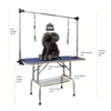 46" Dog Grooming Table,Foldable Home Pet Bathing Station with Adjustable Height Arm/Noose/Mesh Tray - 2 of 4