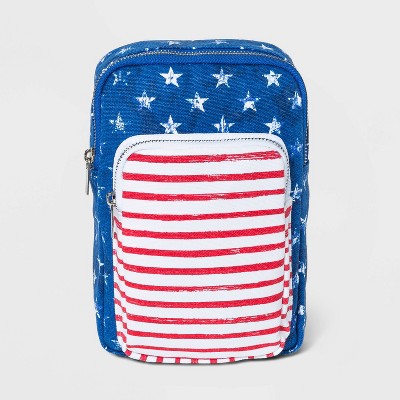 Mad Love Stars and Stripes Americana Crossbody Bag - Blue