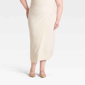Women's Wrap Column Midi Skirt - A New Day™ - 1 of 3