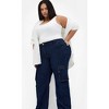 Women's Plus Size Karlee Pocket Wide Leg Jean - dark wash | CITY CHIC - 2 of 4