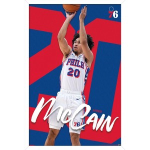 Trends International NBA Philadelphia 76ers - Jared McCain 25 Framed Wall Poster Prints - 1 of 4