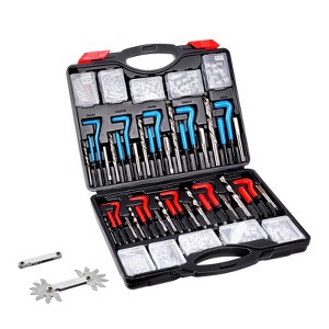 VEVOR Helicoil Thread Repair Kit, 338-Piece SAE and Metric Rethreading Tool Kit, M5, M6, M8, M10, M12, 1/4", 5/16", 3/8", 7/16", 1/2", Multicolor - 1 of 4