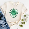 Simply Sage Market S.W.Smiley Feelin Lucky Checkered Smiley Face  Short Sleeve Tee - 3 of 4