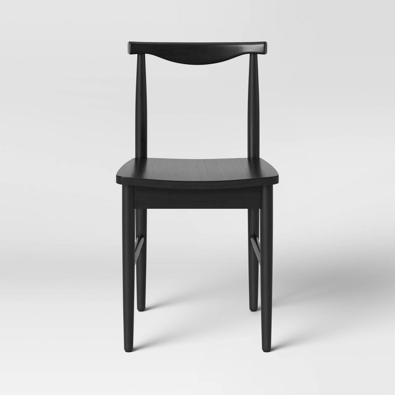 Biscoe Wood Dining Chair Black - Threshold&#8482;, 3 of 5
