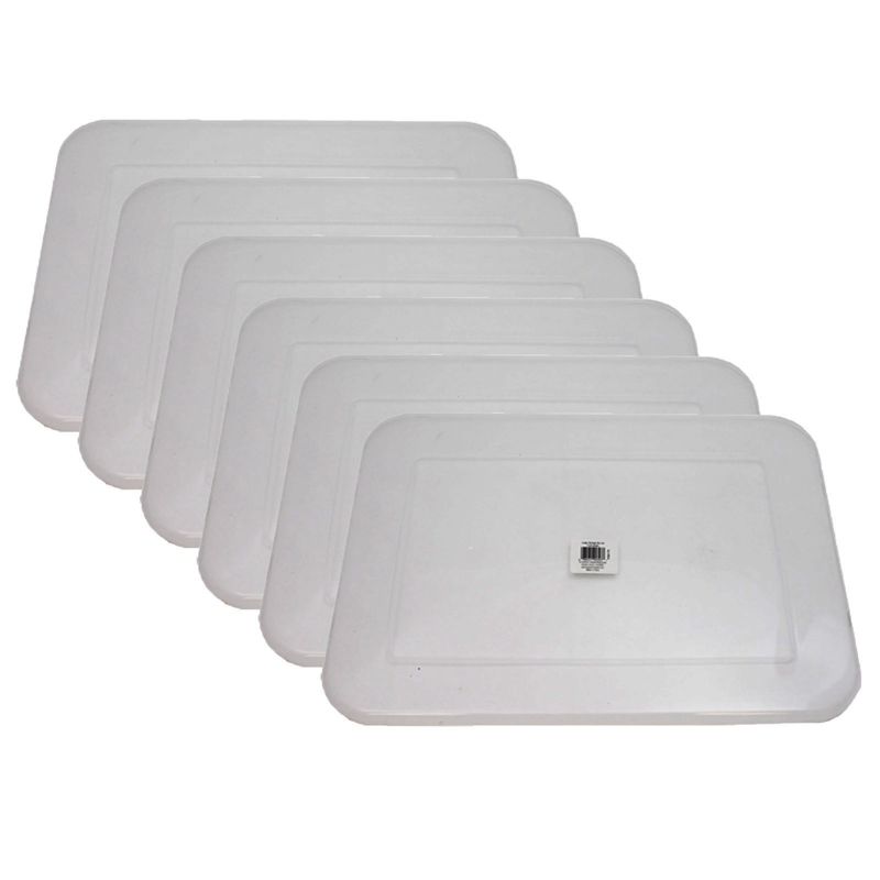 Teacher Created Resources® Clear Plastic Storage Bin Lid - Large, Pack of 6, 1 of 3