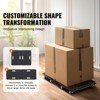 VEVOR Furniture Dolly, 500 lbs Capacity Each Count, Furniture Mover with Wheels, Portable Moving Rollers 4 Wheels Heavy Duty, 2 Pack, Black - 3 of 4