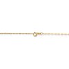 Black Bow Jewelry 1.1mm, 14k Yellow Gold, Singapore Chain Anklet, 9 Inch - image 3 of 4