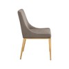 Meridian Furniture,Haines Linen Textured Polyester Fabric Dining Chair - 4 of 4
