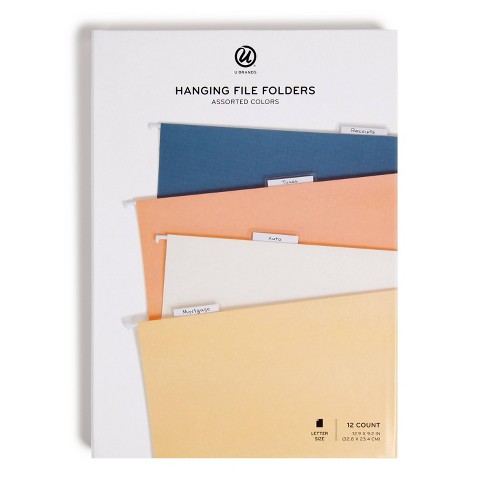 U Brands 12ct Hanging File Folders - Cottage Core : Target
