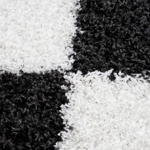 Hauteloom Zahur Black & White Diamond Area Rug - 1 of 4