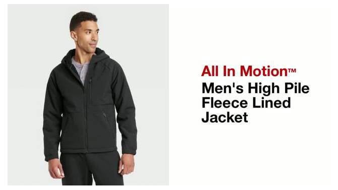 Men's High Pile Fleece Lined Jacket - All In Motion™, 2 of 4, play video