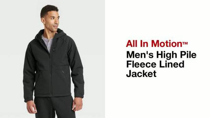 Men's High Pile Fleece Lined Jacket - All In Motion™, 2 of 5, play video