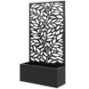 Outsunny Metal Raised Garden Bed with Trellis, Freestanding or Wall Mounted Raised Flower Bed with Privacy Panel for Garden, Patio, Balcony - 4 of 4
