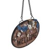 Northlight Welcome Bluebirds and Flowers Hanging Sign - 12" - 3 of 4