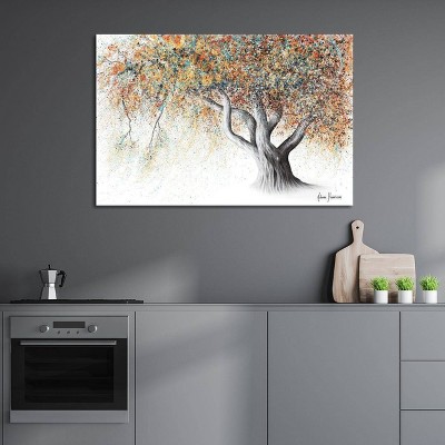 18" x 26" Rusty Autumn Tree Canvas Wall Art
