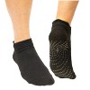 Gaiam Gripppy Fit Athletic Socks 2pk - Black : Target