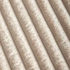 Evo Bytes 3 Pieces Fluffy Striped Duvet Cover Set Super Soft Faux Fur Winter Warm Fuzzy Fleece Bedding Set-King Duvet Cover + 2 King Pillowcases-Beige - 4 of 4