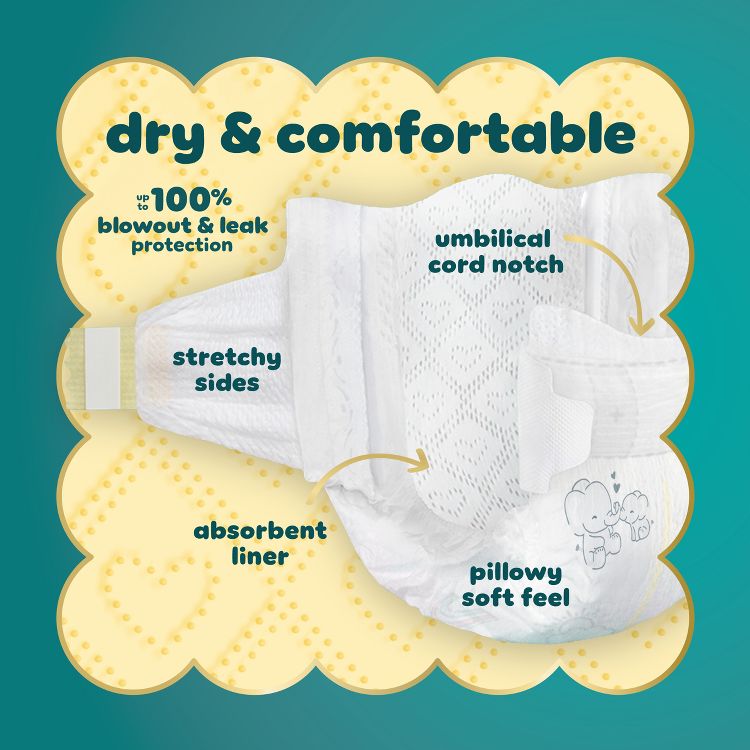 Pampers Swaddlers Sensitive Disposable Diapers - (Select Size and Count), 4 of 16