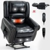 NicBex Recliner Chair Heat Massage Chair Lift Chair with USB Charging Port Recliner Faux Leather Recliner Chairs for Adults for Living Room, Reading Room - 3 of 4