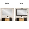 Amanti Art Mirror Makeover Bathroom Mirror Frame Border Kit - Fully Assembled Peel and Stick Frame - Mirror NOT Included - Shipwreck  Narrow Trim - 4 of 4