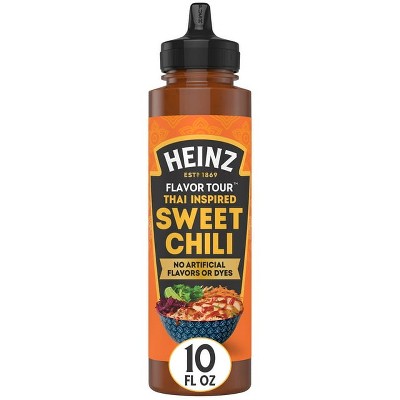 Heinz Flavor Tour Thai Inspired Sweet Chili Sauce, 10 fl oz Bottle, Pack of 2