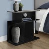 FURNIinspire End Tables Multifunctional Side Table Living Room Sofa Beside Table for Bedroom Office Furniture, Modern, Black, 23.75"*11.75"*23.75" - 2 of 4