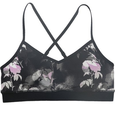 Skechers Womens Ink Floral Print Sports Bra