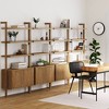 71.9" Nathan James Set of 4 Jasper Wood Fluted Bookshelf Brown - 2 of 4
