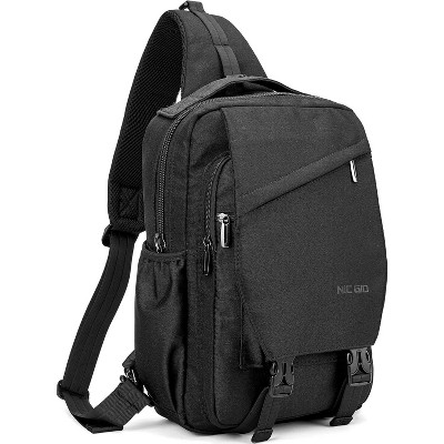 Paaaawaters Sling Bag Backpack, 13.3'' 14.1'' Laptop Bag Crossbody Shoulder Chest Backpacks Travel Outdoors