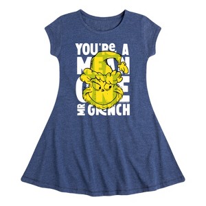 Girls' - Dr. Seuss -  Fit & Flair Cap Sleeve Dress - 1 of 3