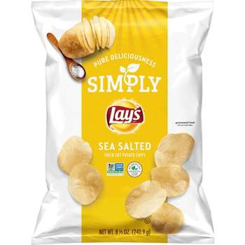 Simply Lay's Sea Salted Thick Cut Potato Chips - 8.5oz