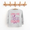 Long Live Country Girls Glitter - Youth Long Sleeve Graphic T-Shirt - 2 of 4