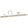 vidaXL Wall Shelves 2 pcs Sonoma Oak 45.3"x3.5"x1.2" - 3 of 4