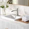 Cobbe Single Handle Bathroom Sink Faucet for Vanity Single-Hole Installation with Low-Arc Spout and Pop-Up Drain Brushed Nickel - 2 of 4