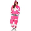 HalloweenCostumes.com Power Rangers Pink Ranger Hooded Adult Union Suit - 3 of 4