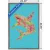 Trends International Jim Baldwin - Lily Shark Framed Wall Poster Prints - 3 of 4