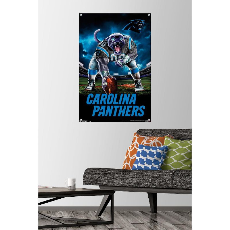 Trends International NFL Carolina Panthers - 3 Point Stance 19 Unframed Wall Poster Prints, 2 of 7