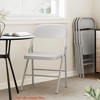Office 2/4 Pack Metal Folding Chairs, All Steel Frame Portable Folding Chairs Set of 2/4, Easily Foldable and Stackable Event Chairs - 4 of 4