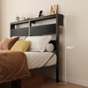 Bestier Full Bed Frame with LED Lights & Charging Station, High Headboard, Under-Bed Storage, Noise-Free, Easy Assembly - 4 of 4