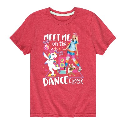 Boys' JoJo Siwa Meet Me On The Dance Floor Short Sleeve Graphic T-Shirt - Heather Red - Small